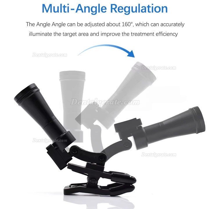 5W Dental lupenbrille licht kabellos mit 2 magnetischen batterien 60000lux